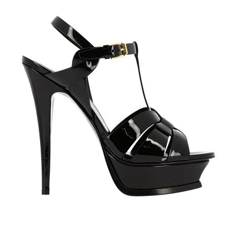 ysl tribute sandal black|ysl tribute stiletto sandals.